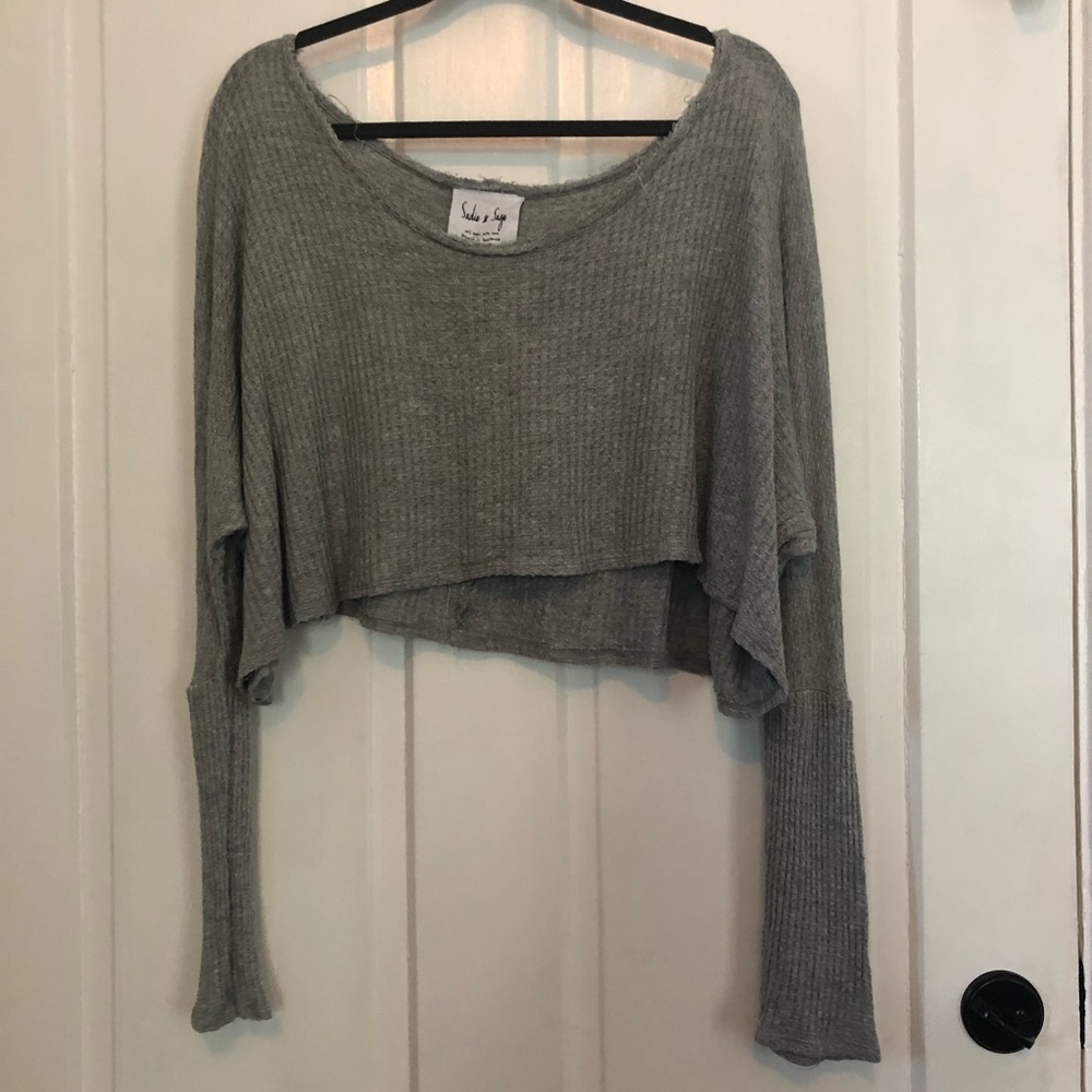 Sadie & Sage Waffled Shirt - Picture 1 of 5